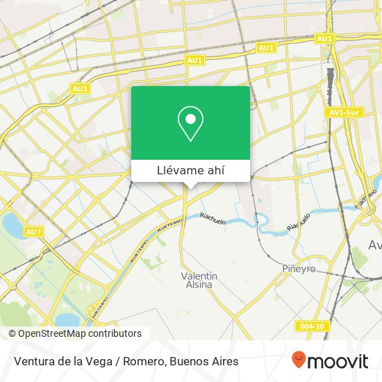 Mapa de Ventura de la Vega / Romero