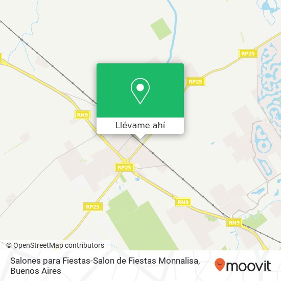 Mapa de Salones para Fiestas-Salon de Fiestas Monnalisa