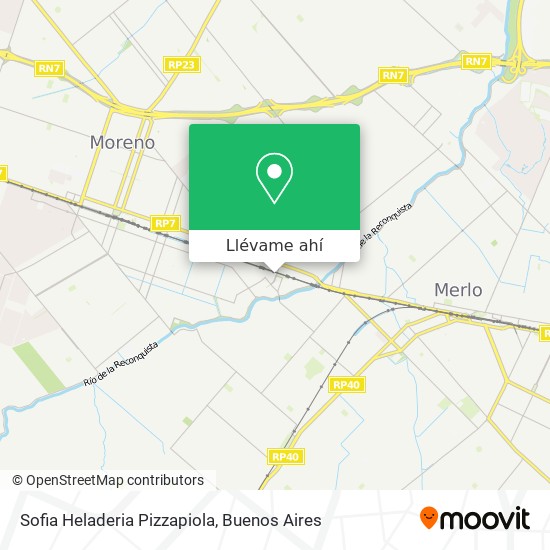 Mapa de Sofia Heladeria Pizzapiola