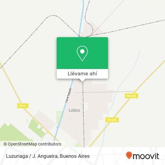 Mapa de Luzuriaga / J. Angueira