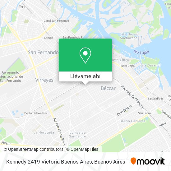 Mapa de Kennedy  2419 Victoria  Buenos Aires