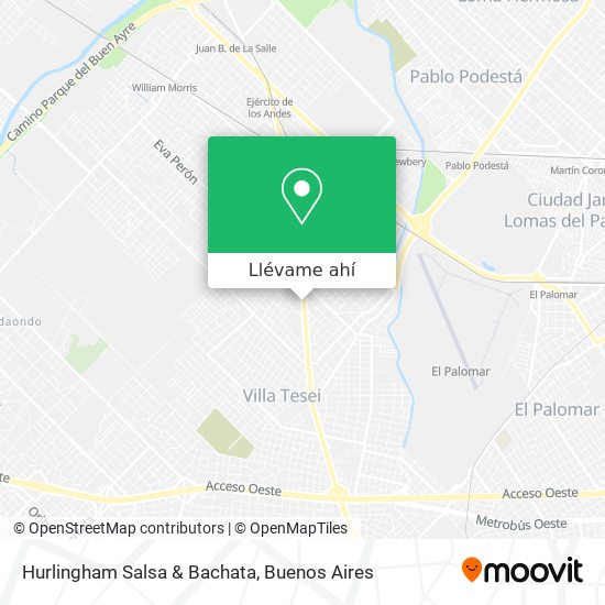 Mapa de Hurlingham Salsa & Bachata