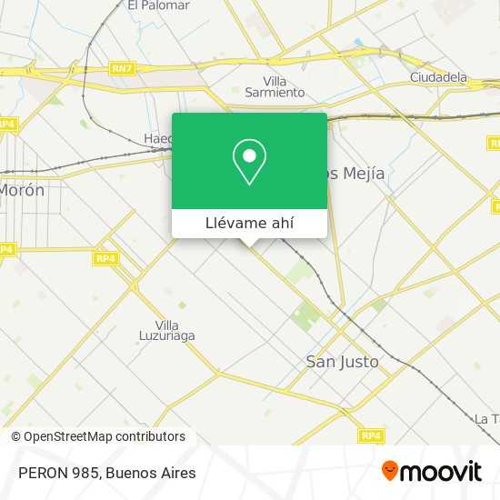 Mapa de PERON 985