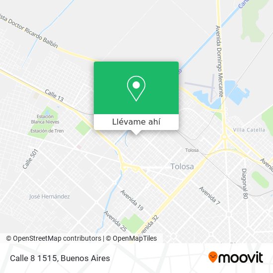 Mapa de Calle 8 1515