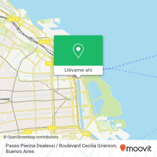 Mapa de Paseo Pierina Dealessi / Boulevard Cecilia Grierson