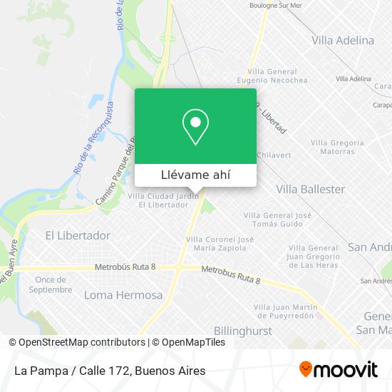 Mapa de La Pampa / Calle 172