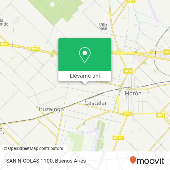 Mapa de SAN NICOLAS 1100