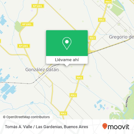 Mapa de Tomás A. Valle / Las Gardenias