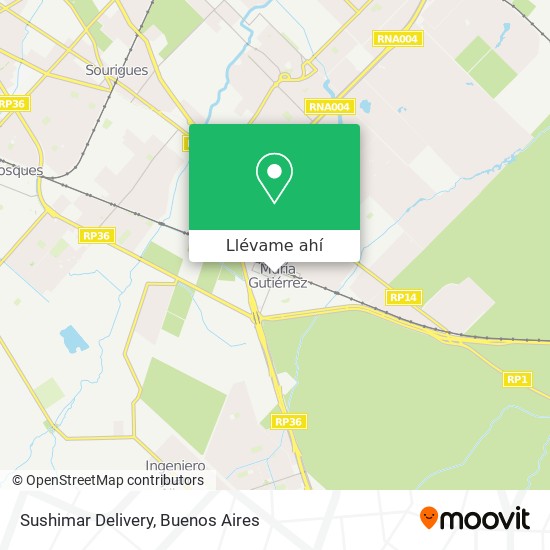 Mapa de Sushimar Delivery