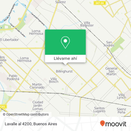 Mapa de Lavalle al 4200