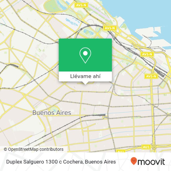 Mapa de Duplex   Salguero 1300 c  Cochera