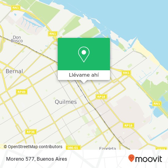 Mapa de Moreno 577