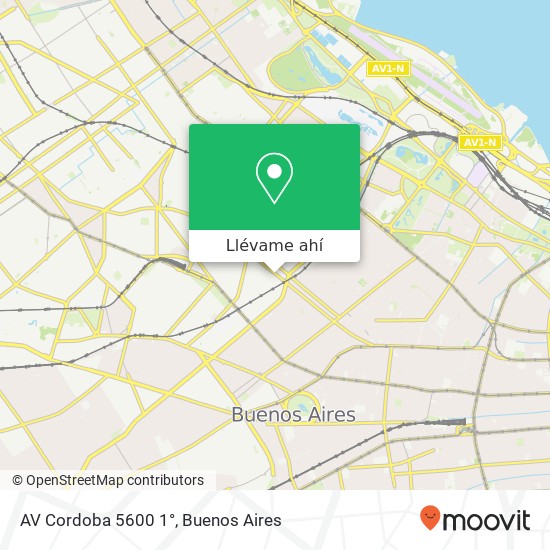 Mapa de AV  Cordoba 5600 1°