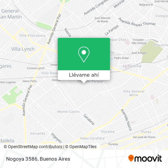 Mapa de Nogoya 3586