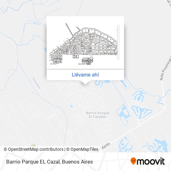 Mapa de Barrio Parque EL Cazal