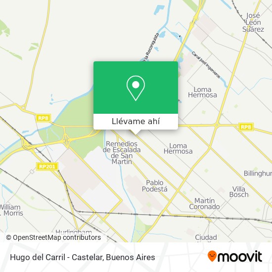 Mapa de Hugo del Carril - Castelar