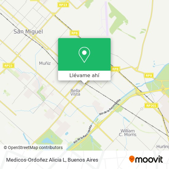 Mapa de Medicos-Ordoñez Alicia L