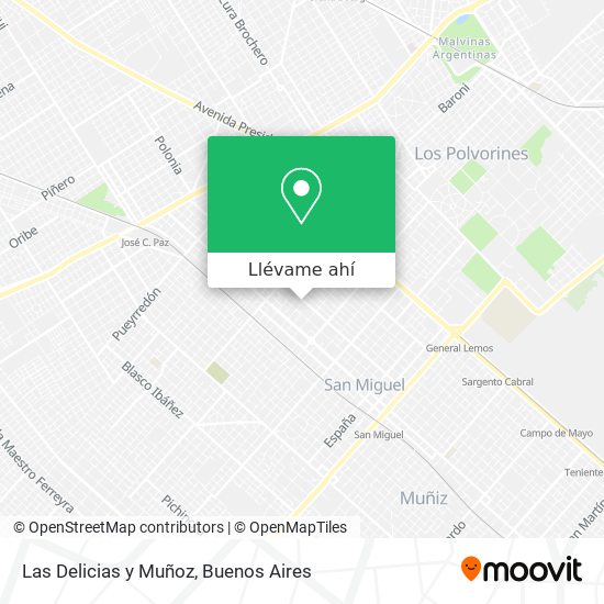 Mapa de Las Delicias y Muñoz