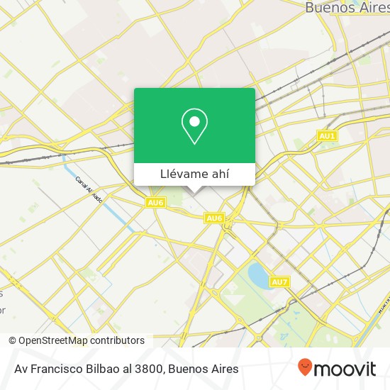 Mapa de Av  Francisco Bilbao al 3800
