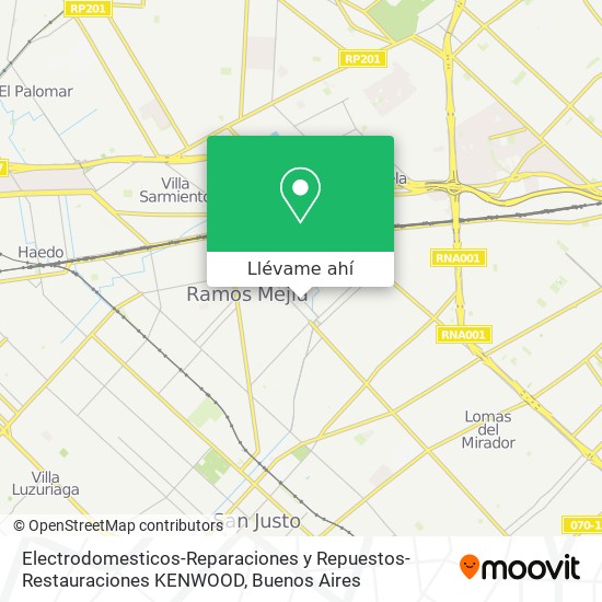 Mapa de Electrodomesticos-Reparaciones y Repuestos-Restauraciones KENWOOD