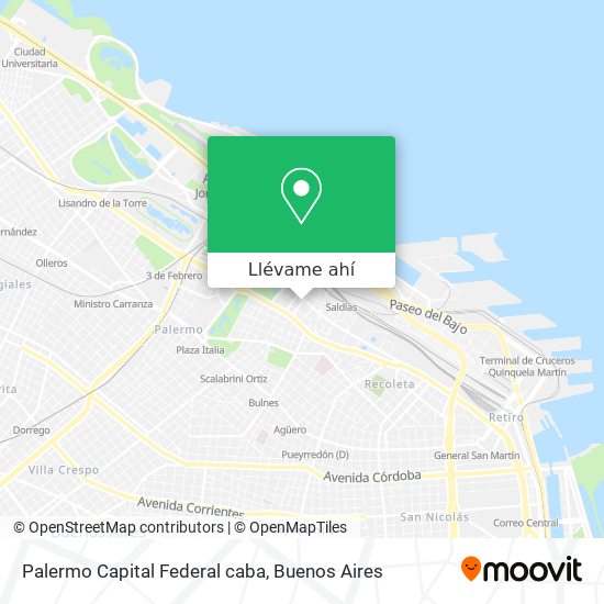 Mapa de Palermo  Capital Federal caba