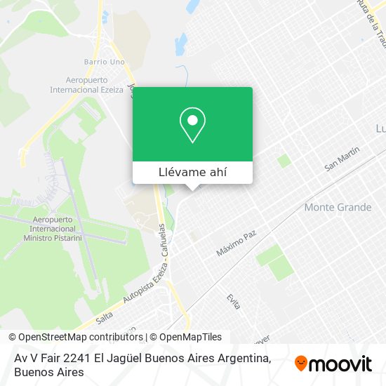 Mapa de Av  V  Fair 2241  El Jagüel  Buenos Aires  Argentina