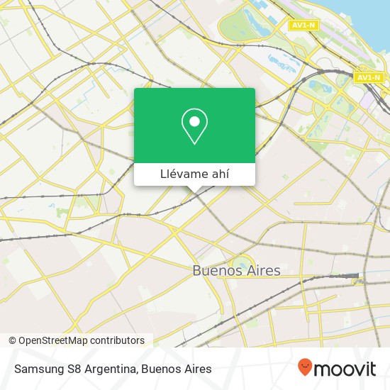 Mapa de Samsung S8 Argentina