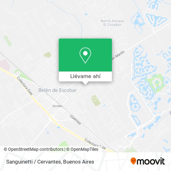 Mapa de Sanguinetti / Cervantes