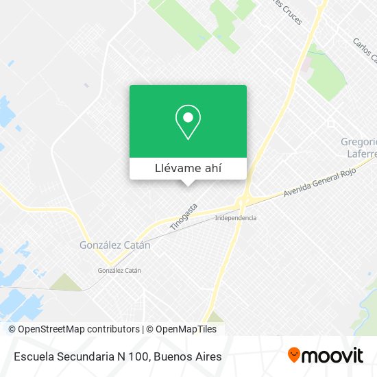 Mapa de Escuela Secundaria N 100