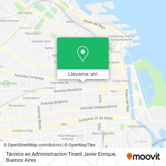 Mapa de Técnico en Administracion-Tinant Javier Enrique