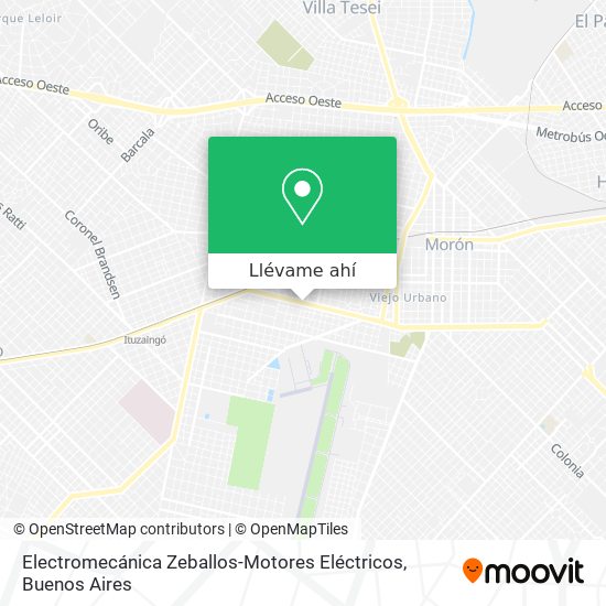 Mapa de Electromecánica Zeballos-Motores Eléctricos