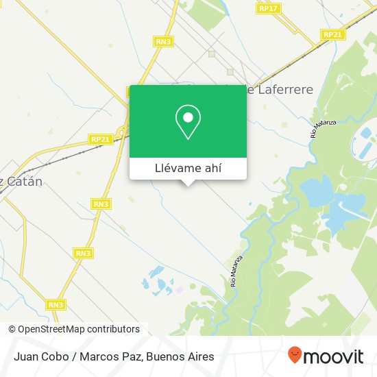 Mapa de Juan Cobo / Marcos Paz