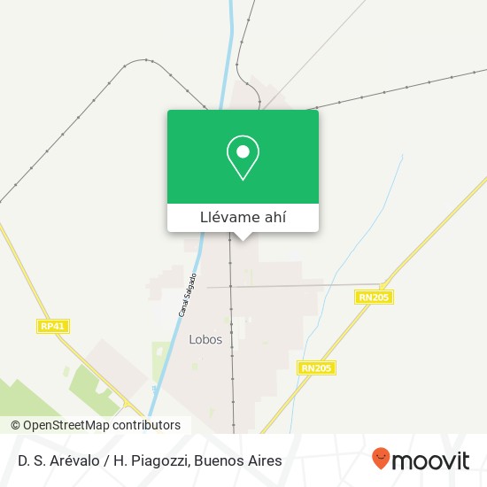 Mapa de D. S. Arévalo / H. Piagozzi