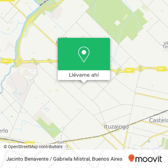 Mapa de Jacinto Benavente / Gabriela Mistral