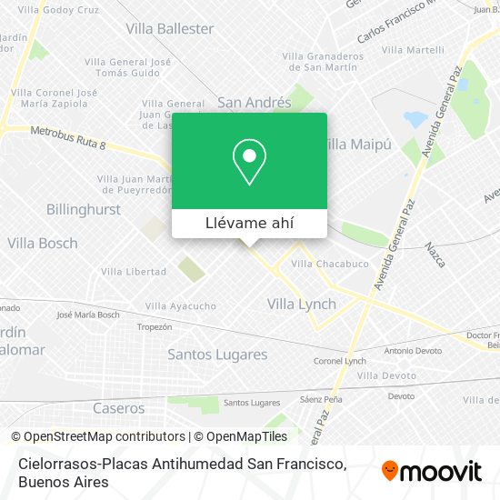 Mapa de Cielorrasos-Placas Antihumedad San Francisco