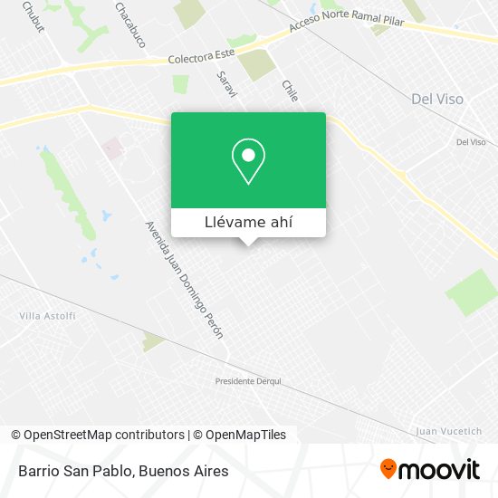 Mapa de Barrio San Pablo