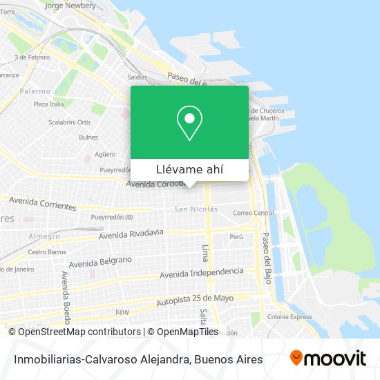 Mapa de Inmobiliarias-Calvaroso Alejandra