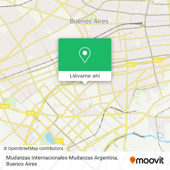 Mapa de Mudanzas Internacionales-Mudanzas Argentina