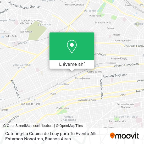 Mapa de Catering-La Cocina de Lucy para Tu Evento Alli Estamos Nosotros