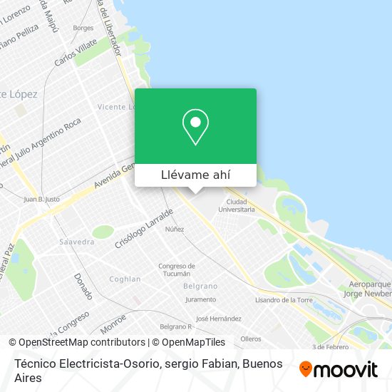 Mapa de Técnico Electricista-Osorio, sergio Fabian