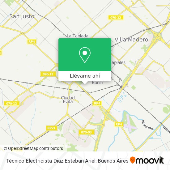 Mapa de Técnico Electricista-Diaz Esteban Ariel