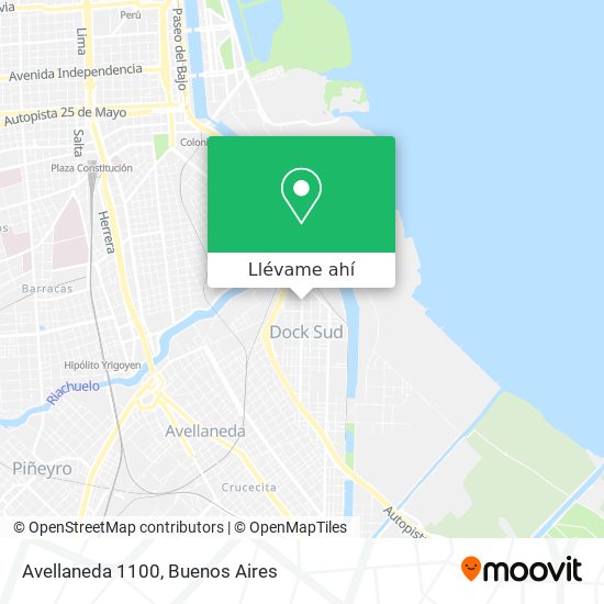 Mapa de Avellaneda 1100