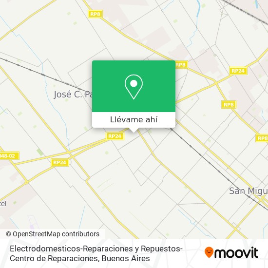 Mapa de Electrodomesticos-Reparaciones y Repuestos-Centro de Reparaciones