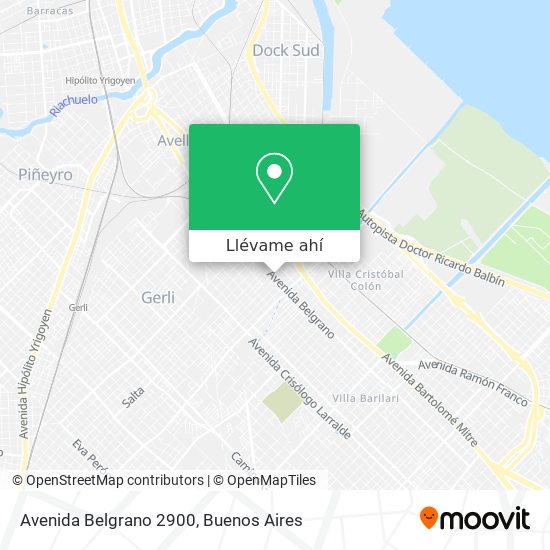 Mapa de Avenida Belgrano 2900