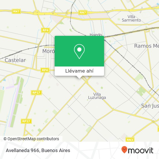 Mapa de Avellaneda 966