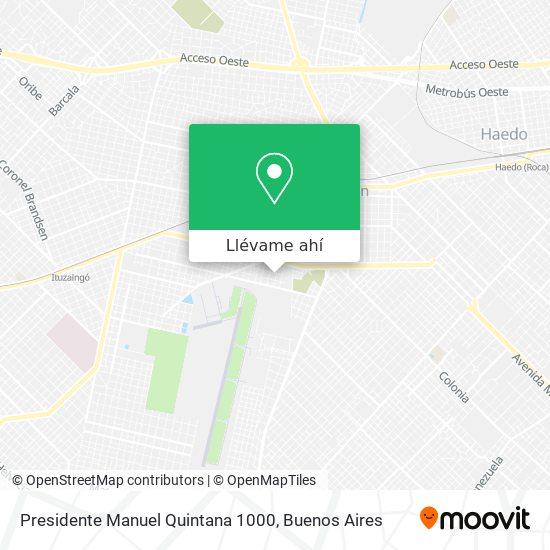 Mapa de Presidente Manuel Quintana 1000