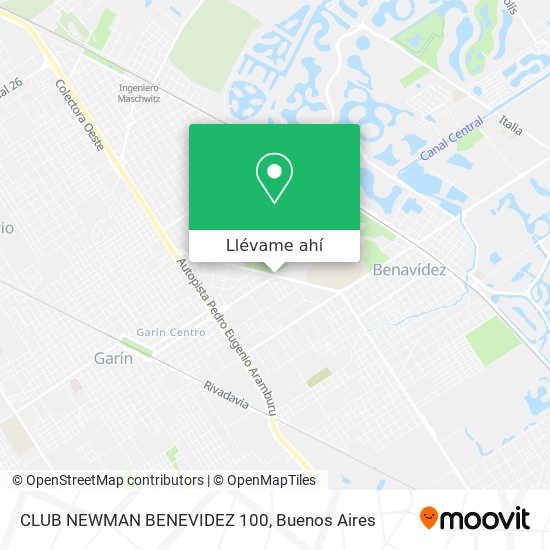 Mapa de CLUB NEWMAN  BENEVIDEZ  100