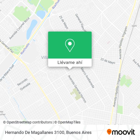 Mapa de Hernando De Magallanes 3100