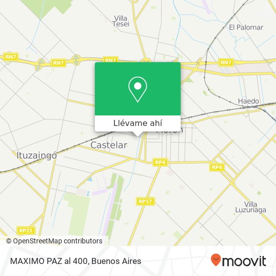 Mapa de MAXIMO PAZ al 400