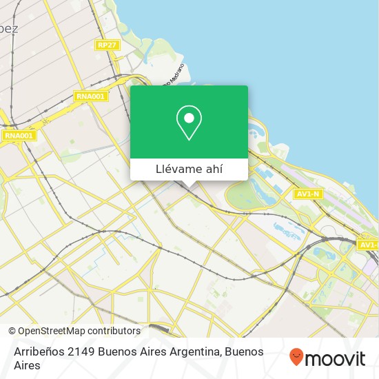 Mapa de Arribeños 2149  Buenos Aires  Argentina